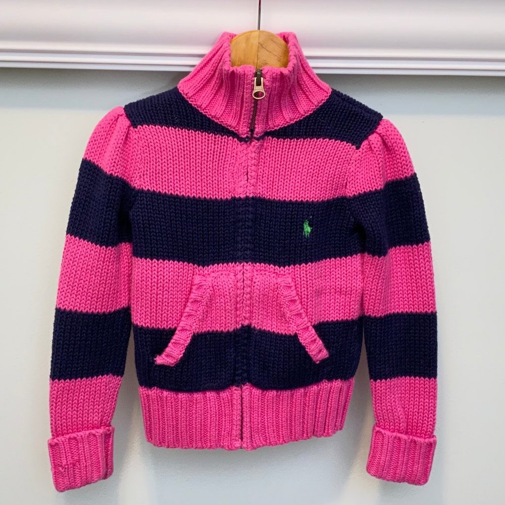 Ralph Lauren Girls Zip Up Sweater (Size 3T)